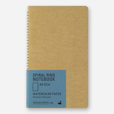Spiral Ring Notebook - Watercolor Paper - A5 Slim