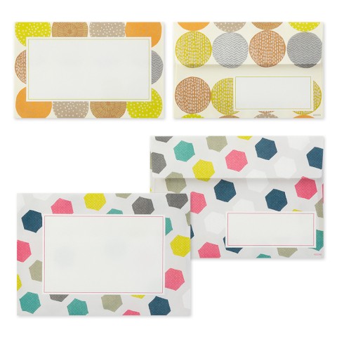 Midori Letter Set - Bright Geo Envelopes