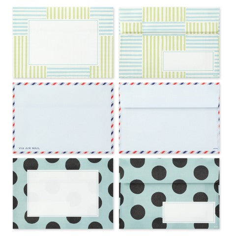 Midori Letter Set - Life Pattern Envelopes