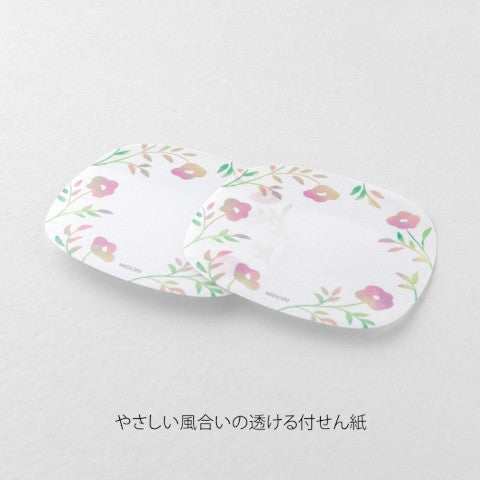 Midori Sticky Notes - Transparency Flower Pink