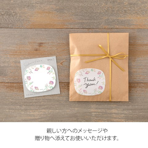 Midori Sticky Notes - Transparency Flower Pink