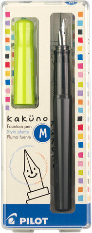 Pilot Kakuno Fountain Pen - Medium Black Ink