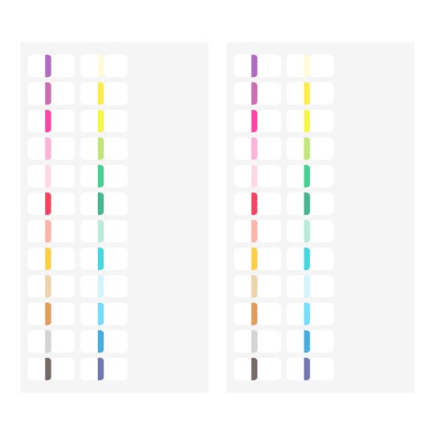 Midori Index Label - 24 Colors Vivid