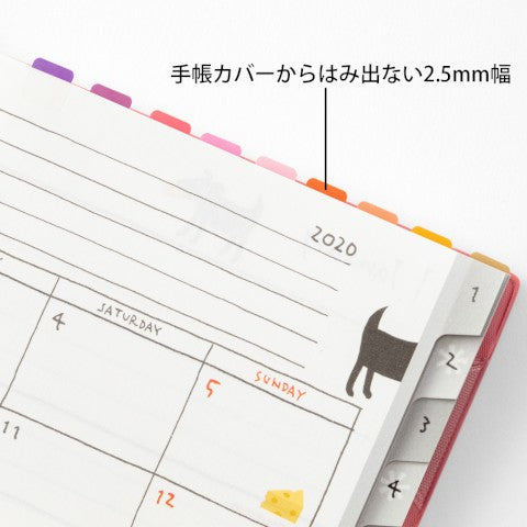 Midori Index Label - 24 Colors Vivid