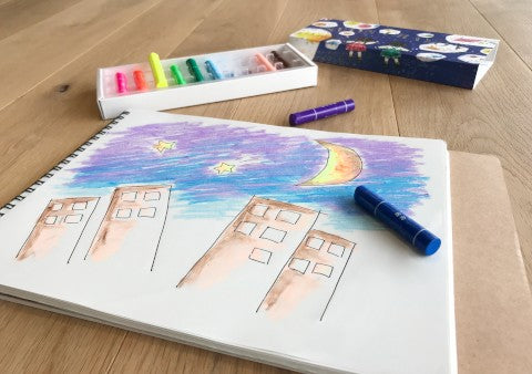 Kokuyo Neon Crayons - 10 Colors