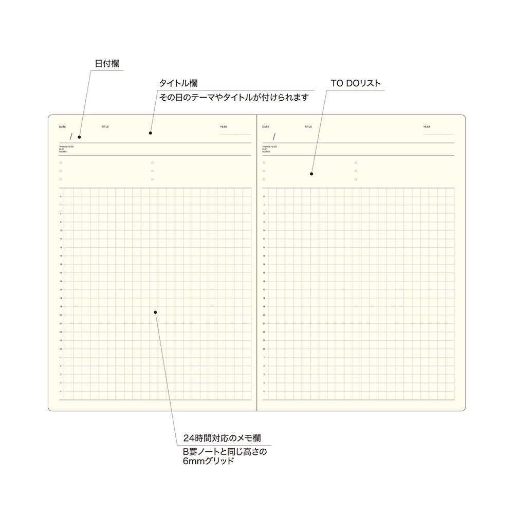 Laconic Style Notebook - A5 - Daily