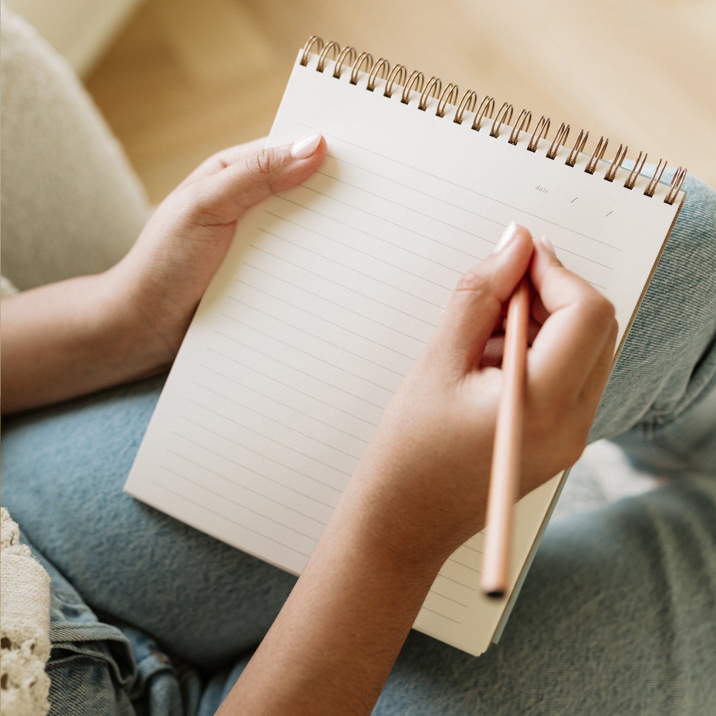 To Note Lined Notebook - Dusty Rose