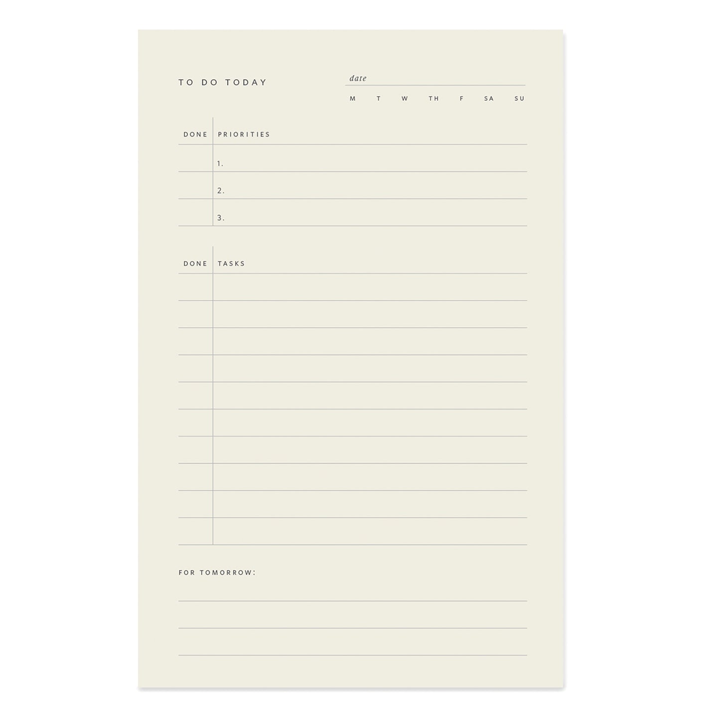 To Note Today Notepad