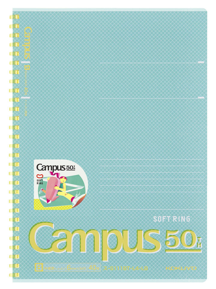 Campus 50th Lined Soft Ring Notebook B5