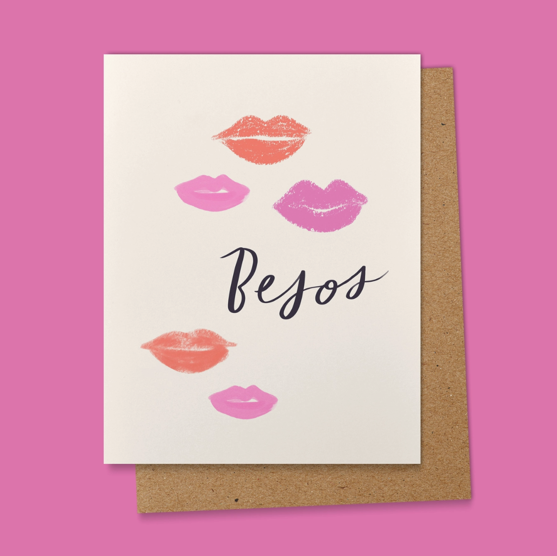 Besos Spanish Greeting Card