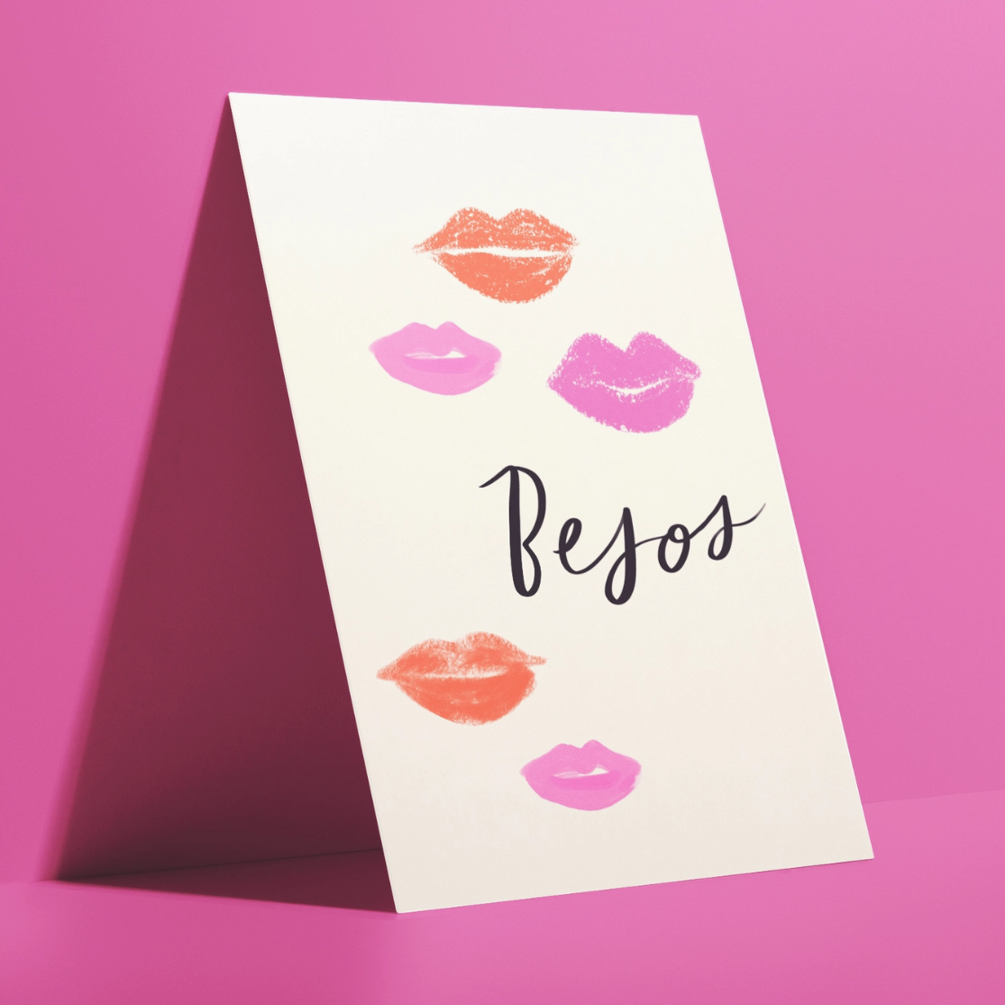 Besos Spanish Greeting Card