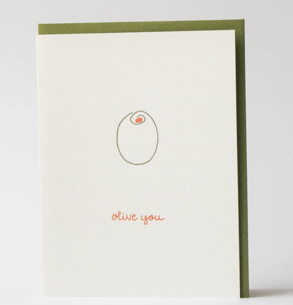 Olive You Greeting Card