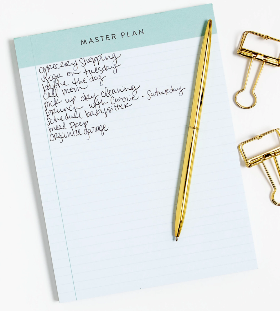 Master Plan Notepad