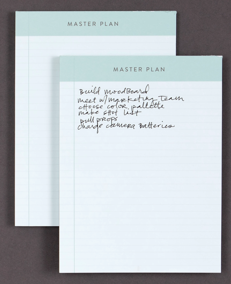Master Plan Notepad