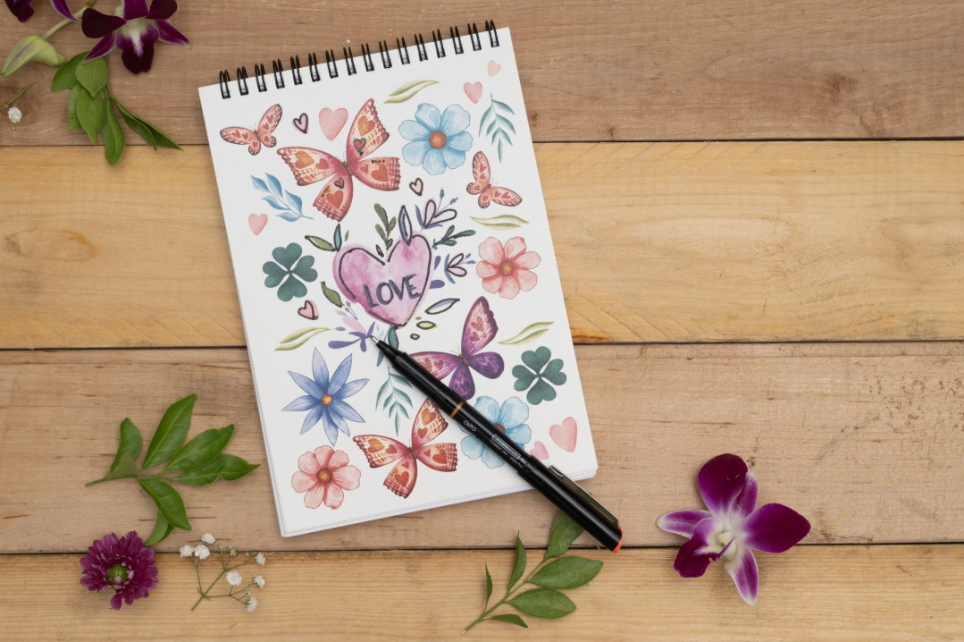 Viviva Colors Floral Coloring Book (A6)