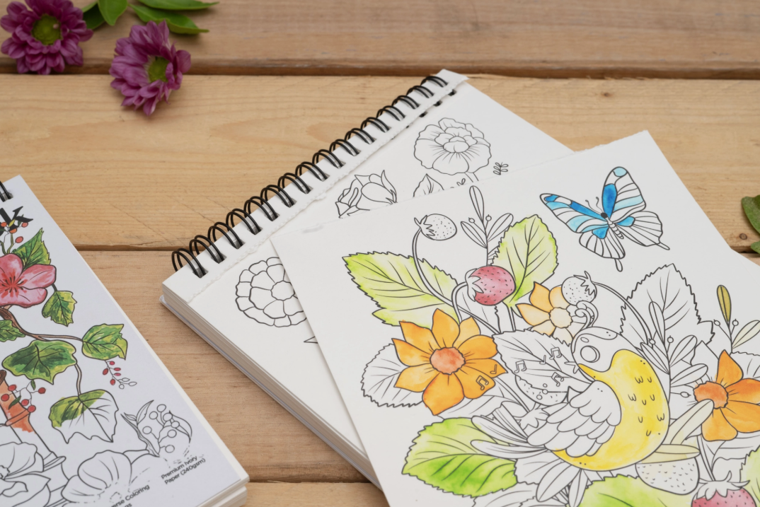 Viviva Colors Floral Coloring Book (A6)