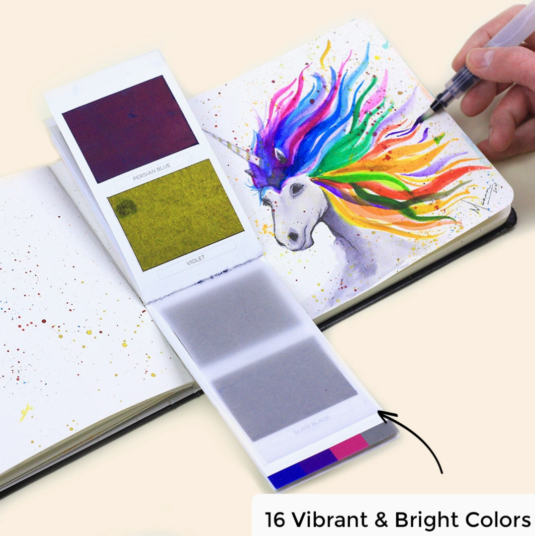 Viviva Colors Original Colorsheets - 16 Handmade Watercolors