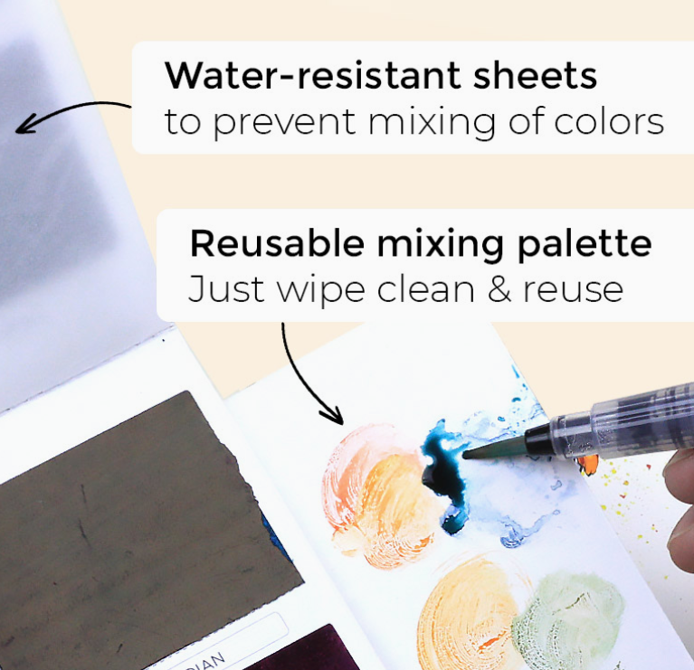 Viviva Colors Original Colorsheets - 16 Handmade Watercolors