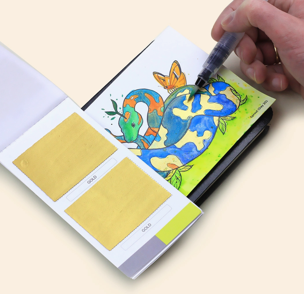 Viviva Colors Metallics Colorsheets- 10 Handmade Watercolors