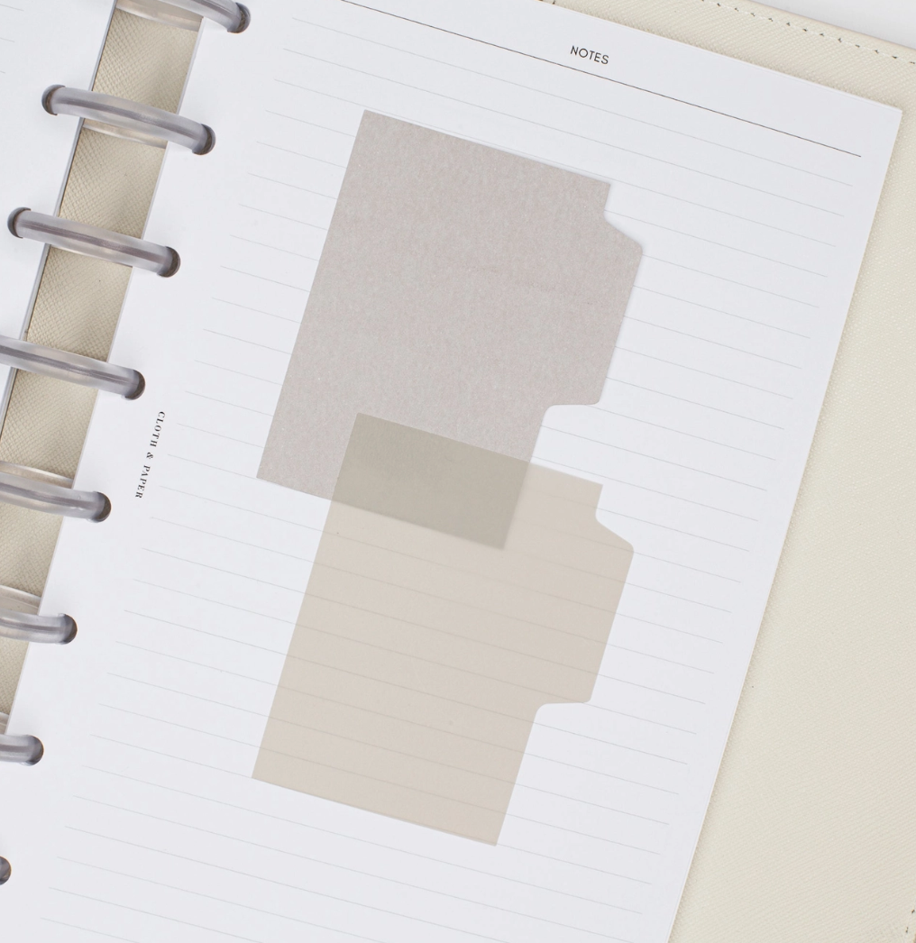 Blank Tab Sticky Note Set