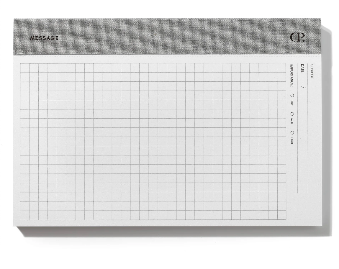 Left Bound Graph Message Notepad - Petite
