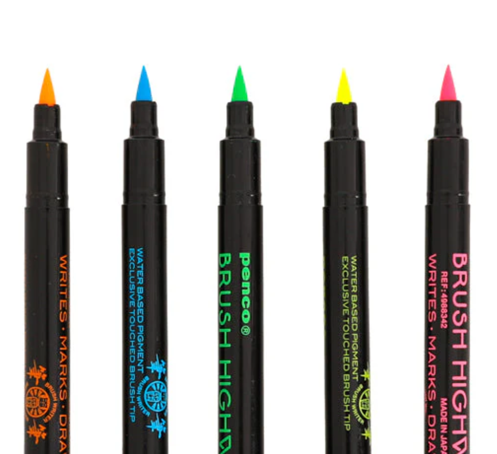 Penco Highlighter Brush Pen Set