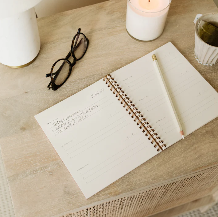 Mini Gratitude Journal - Chalk White