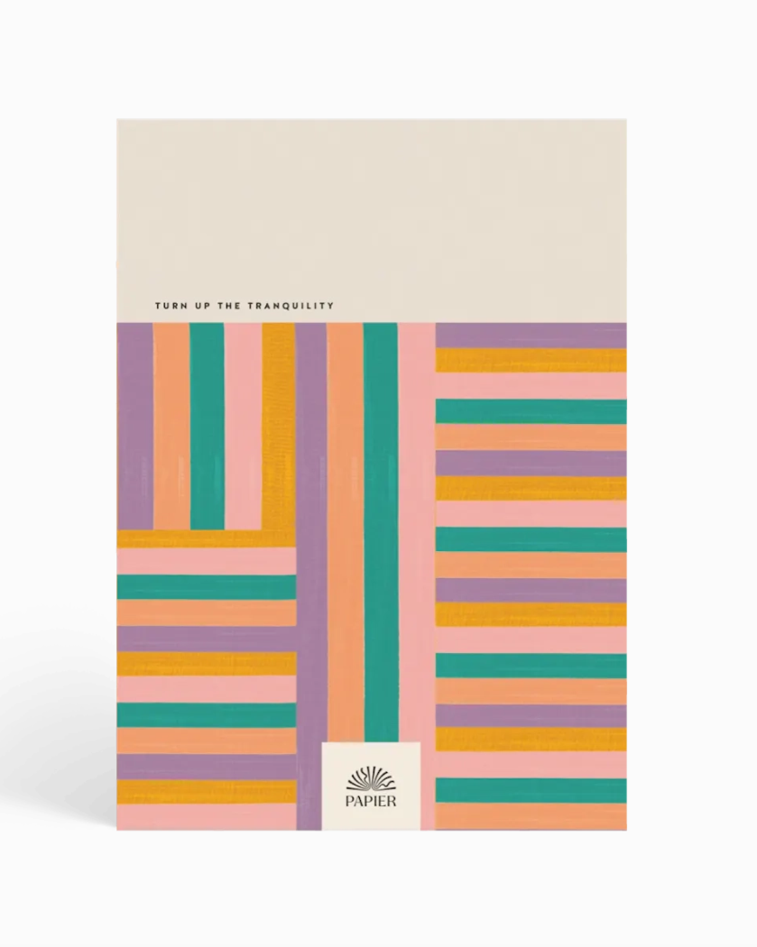Happy Stripes A5 Hardcover Guided Wellness Journal