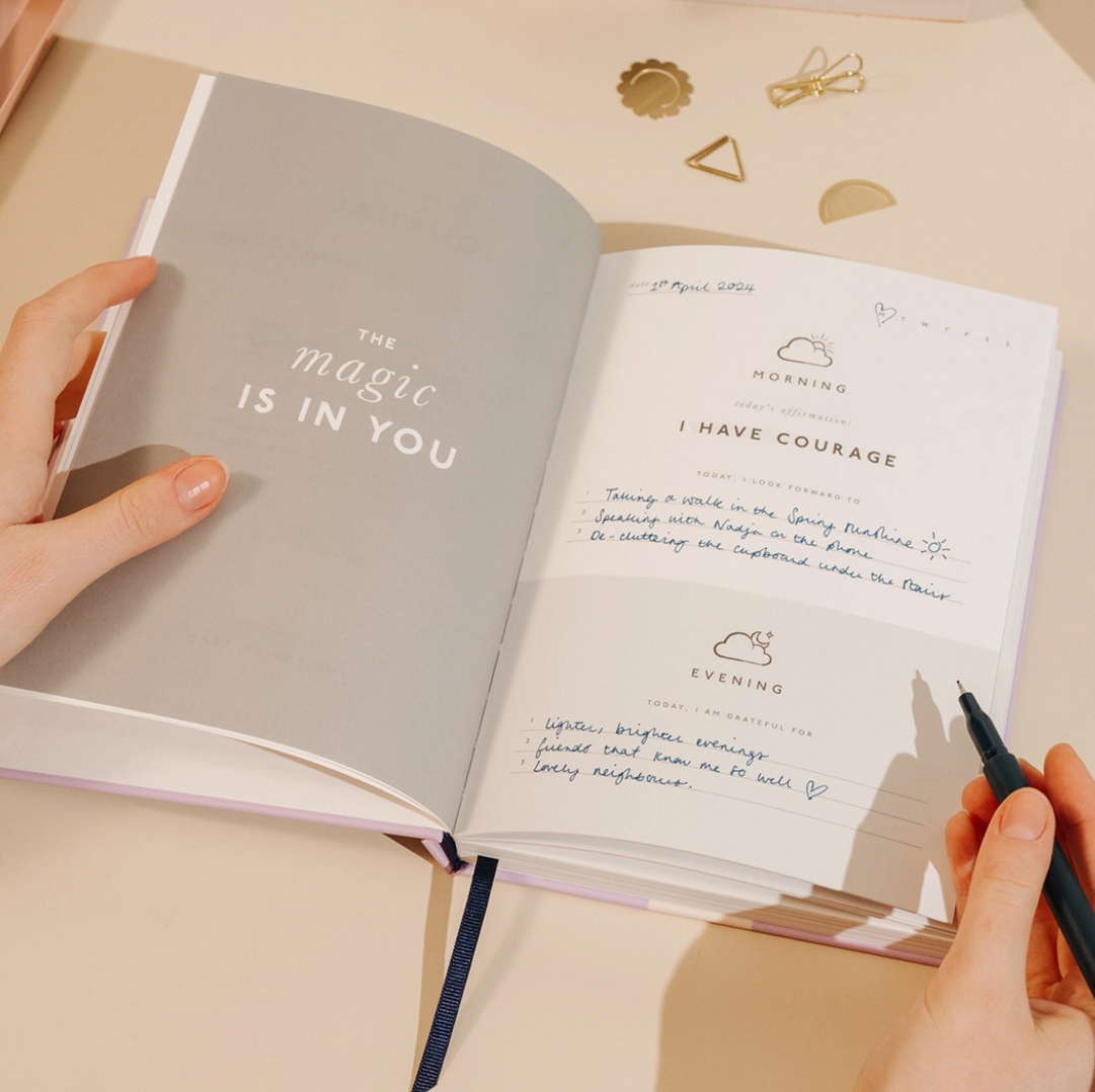 Stay Grounded A5 Hardcover Guided Gratitude Journal