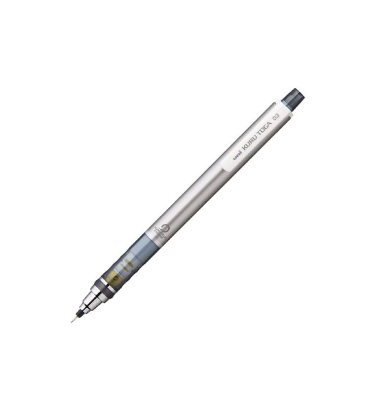 Kuru Toga Standard Silver .3 Mechanical Pencil