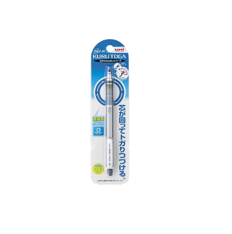 Kuru Toga Standard Silver .3 Mechanical Pencil