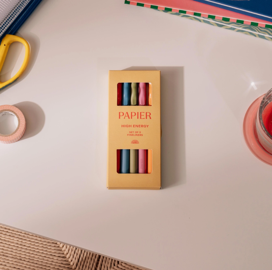 Papier High Energy Fineliners Set of 5