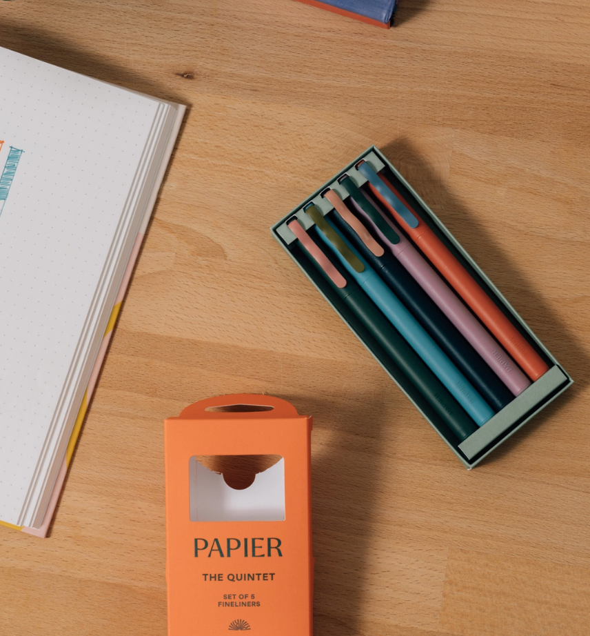 Papier Quintet Fineliners Set of 5