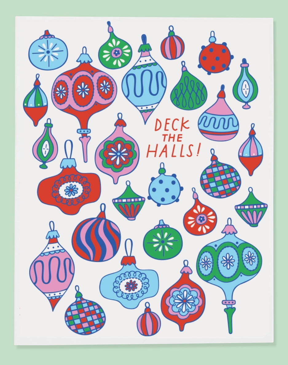 Deck the Halls Card