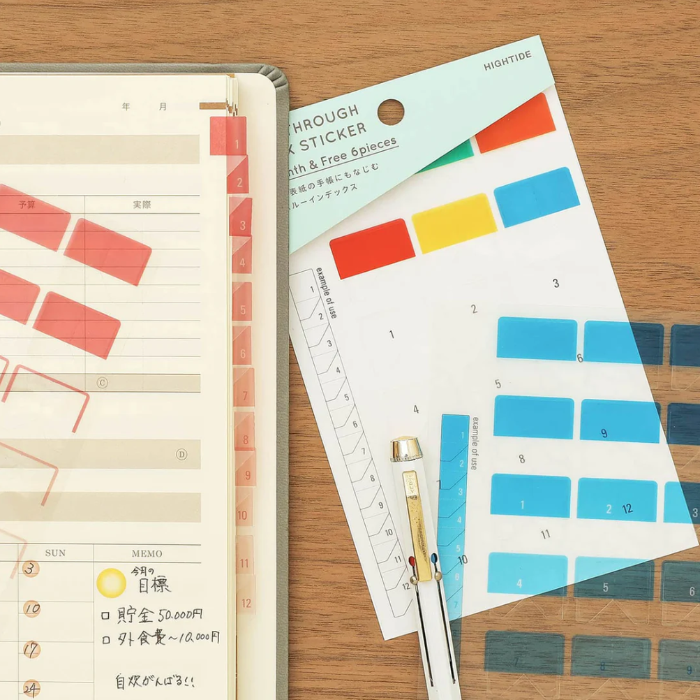 See Through Index Sticker