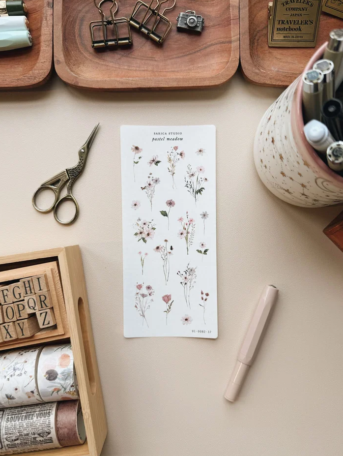 Pastel Meadow Stickers
