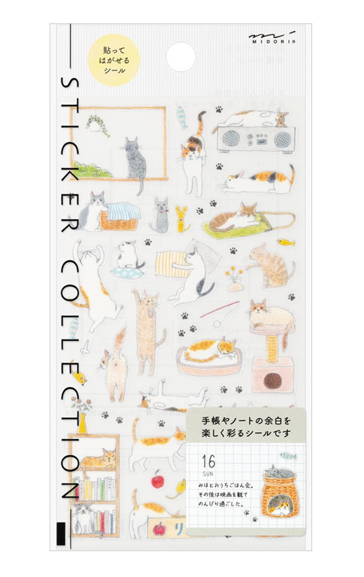 Midori Sticker Collection - Cats