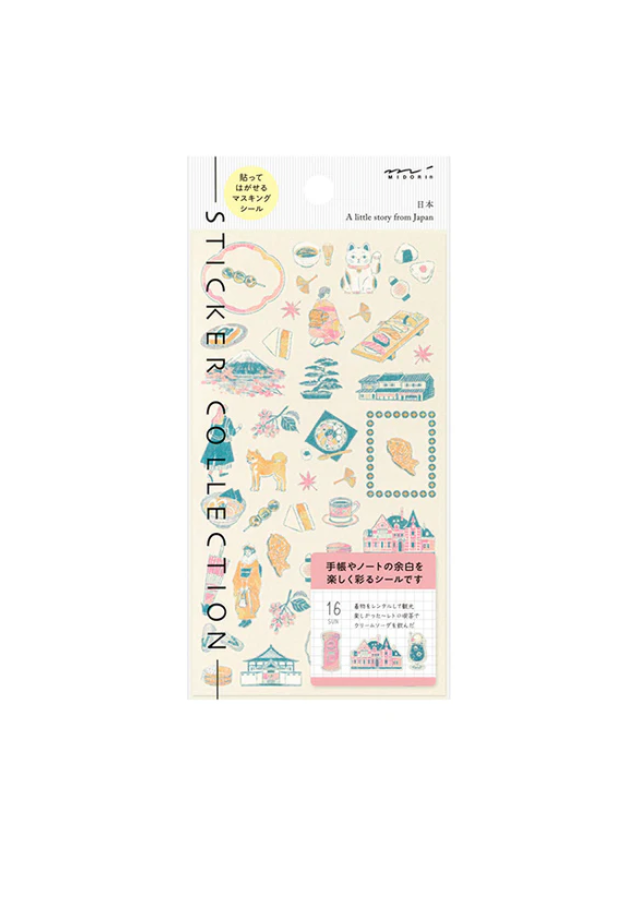 Midori Sticker Collection - Japanese Motifs