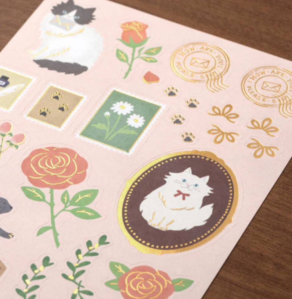 Midori Letter Set Collage Pattern 0 Cat