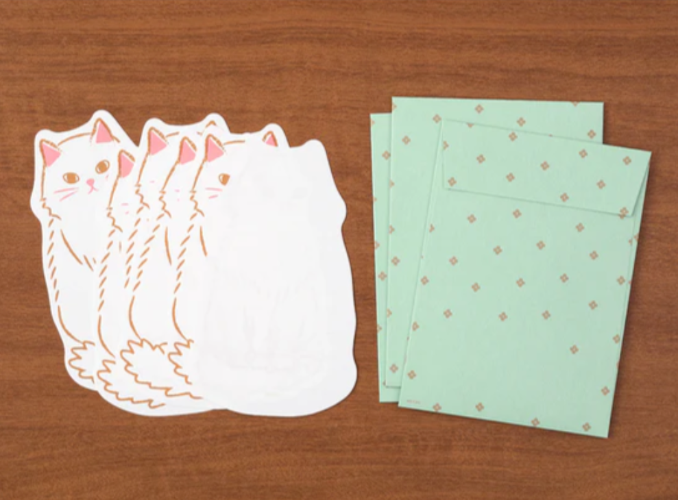 Midori Letter Set - Cat