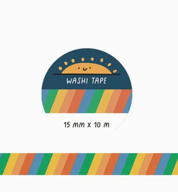Rainbow Stripe Washi Tape