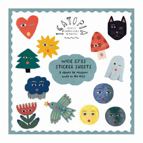 Wide Eyes Sticker Sheets