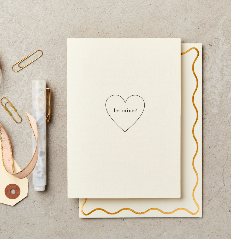 Be Mine Heart Card