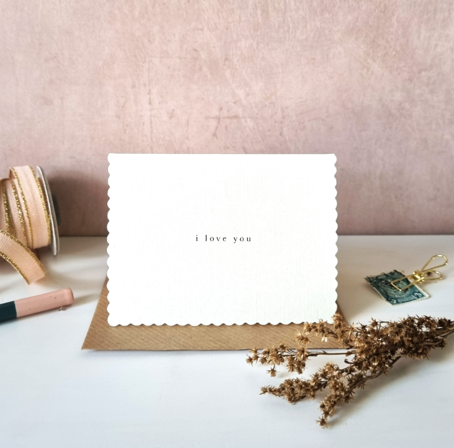 Mignon I Love You Card