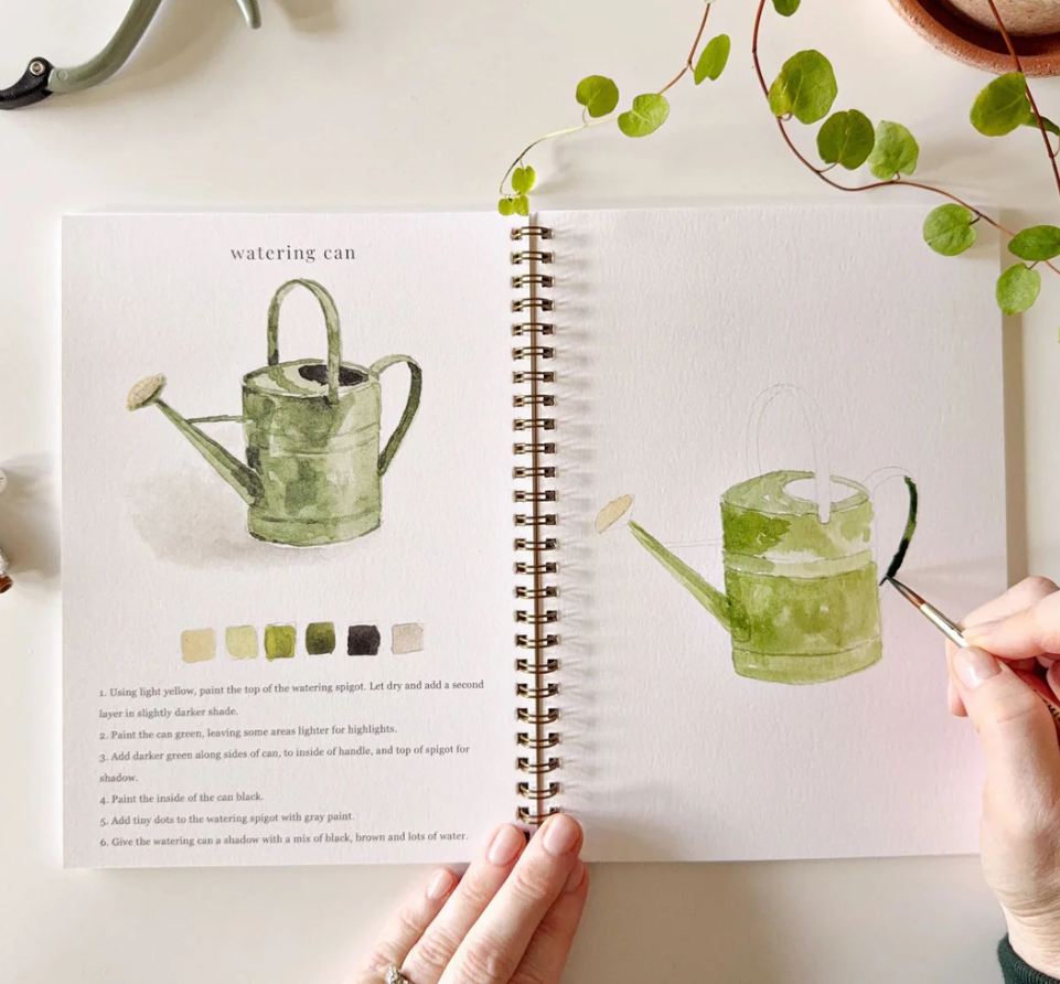 Garden Watercolor Workbook