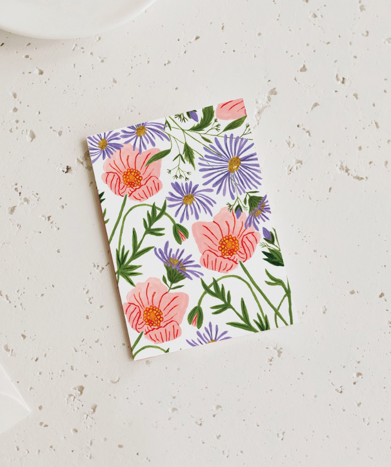 Poppies Mini Card