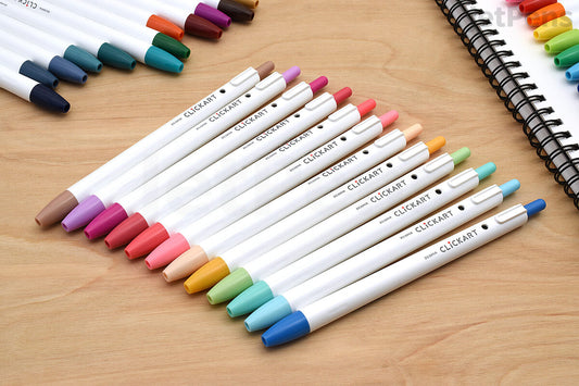 Clickart Knock Sign Pen 0.6 - 12 Color Set