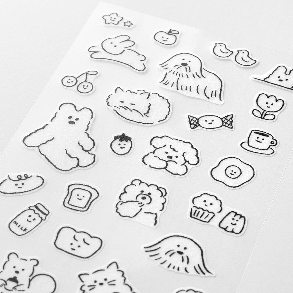 Midori 2 Sheets Sticker - Cute Motif