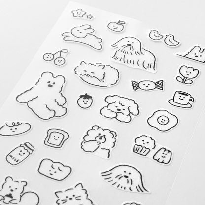 Midori 2 Sheets Sticker - Cute Motif