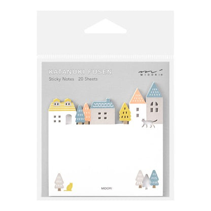 Midori Die-cut Sticky Notes - Town
